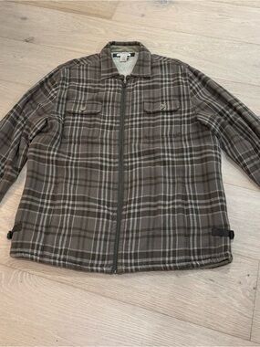 Men's Plaid Zip Shirt Jacket Carbon2Cobalt